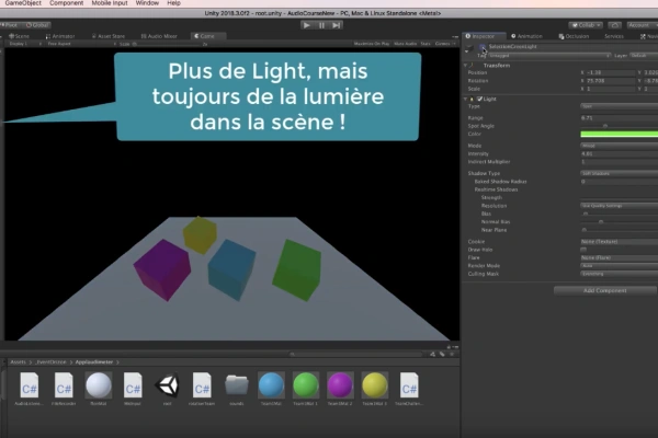 Pourquoi ma scène Unity est pas toute noire alors que les lumières sont éteintes ?