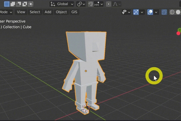 2/6 Votre personnage de jeu pour Unity. Modélisation blender
