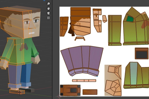 3/6 Votre personnage de jeu pour Unity. Texturing