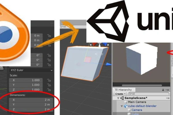 Les bases de transfert de fichiers entre Blender 3D et Unity