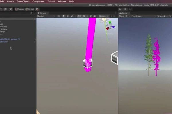 Unity HRDP : Réparer les textures roses des arbres SpeedTree