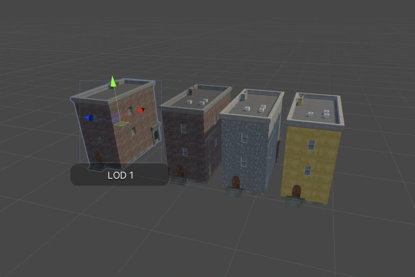 Utiliser le composant LOD group avec Unity