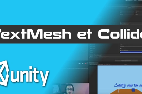 Tutoriel Unity 3D Sphere collider - Cacher et afficher une bulle de dialogue